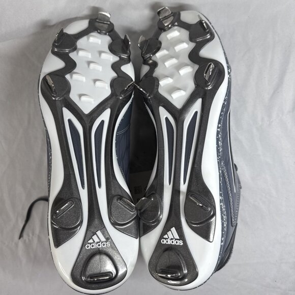 Adidas‎ PowerAlley 2 Baseball Shoes Mens Size 11.5 Metal Cleats D74063 Gray New main image 6